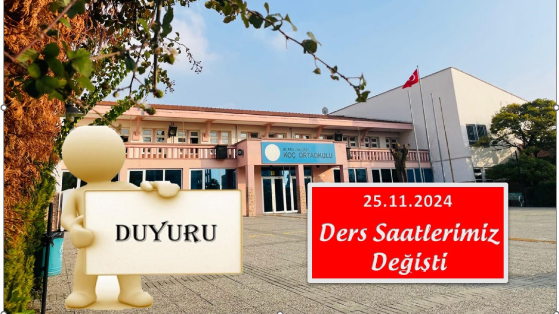 Ders Saatlerimizde Değişiklik Yapıldı!